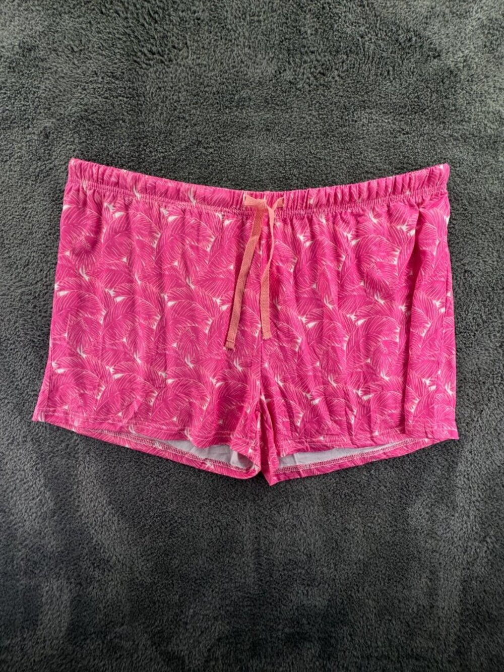 Simply Southern Shorts Women Pink Floral Beach Casual Short XL Drawstring